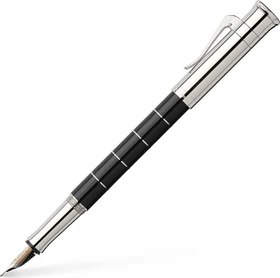 Graf von Faber-Castell Classic Anello schwarz/silber, rechte Hand, breit