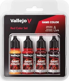 Vallejo Game Color Red Color Farbset, 4-tlg.