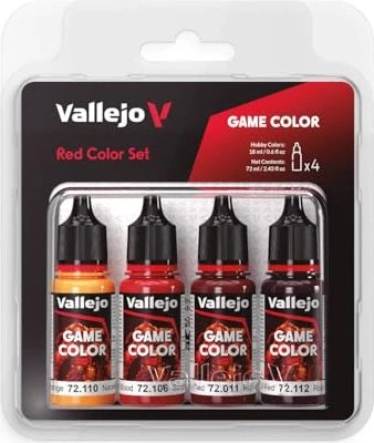 Vallejo Game Color Red Color Farbset, 4-tlg.
