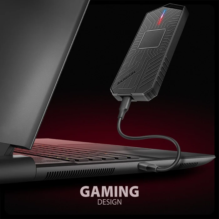 Axagon M.2 Festplattengehäuse, M.2 PCIe, Game Box, USB-C 3.1
