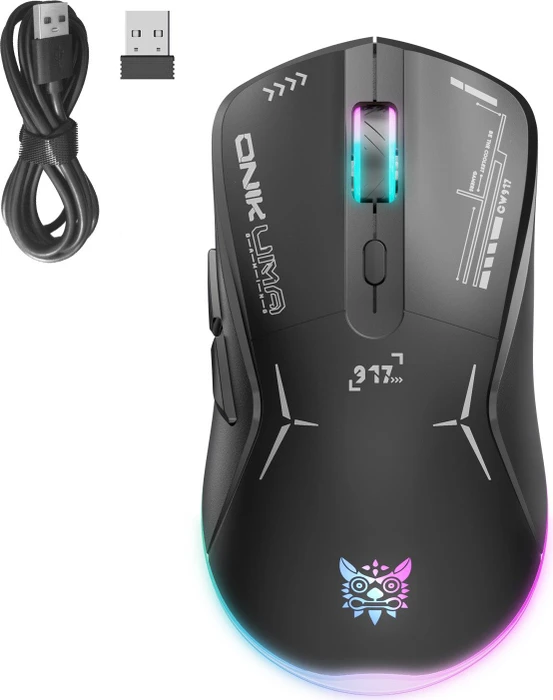Onikuma CW917 Wireless Gaming Mouse schwarz, USB