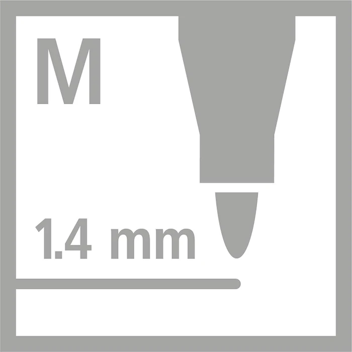 STABILO Pen 68 Metallic Farben sortiert, 8er-Set, Metallbox