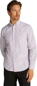 Tommy Hilfiger Regular Fit Popeline Hemd langarm regatta red/multi (Herren)