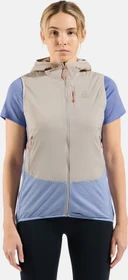 Odlo Ascent Wool Insulated Hybrid Weste silver cloud/blue heron (Damen)
