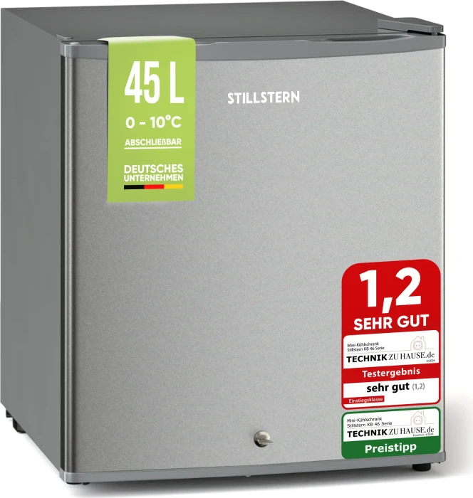 Stillstern 1188 Mini-Kühlschrank silber