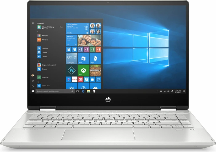 HP Pavilion x360 14-dh0220ng, Mineral Silver/Natural Silver, Core i5-8265U, 8GB RAM, 256GB SSD, DE