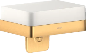 Hansgrohe Axor Universal Softsquare Seifenschale mit Halter brushed brass