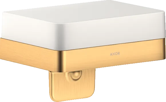 Hansgrohe Axor Universal Softsquare Seifenschale mit Halter brushed brass