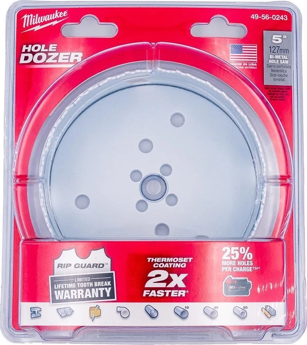 Milwaukee Hole Dozer Bimetall Lochsäge, 127x41mm, 1 Stück