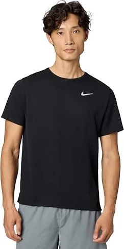 Nike Miler Funktionsshirt kurzarm schwarz (Herren)