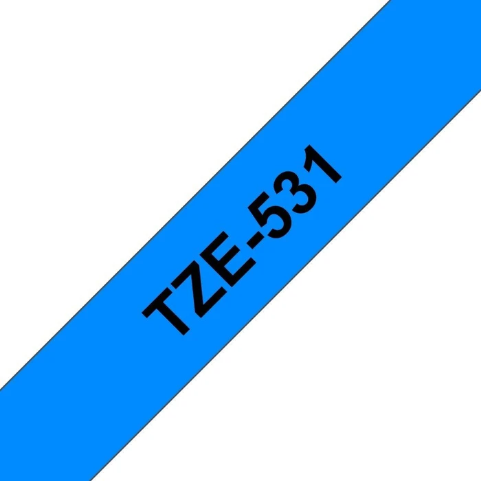 Brother TZe-531 Beschriftungsband, 12mm, schwarz/blau