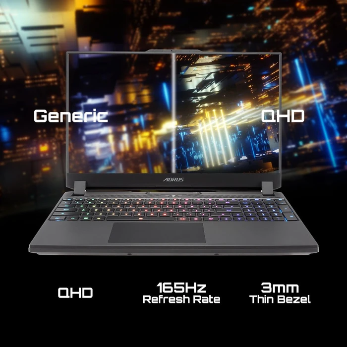 GIGABYTE AORUS 15, Core i7-12700H, 16GB RAM, 1TB SSD, GeForce RTX 3070 Ti, DE