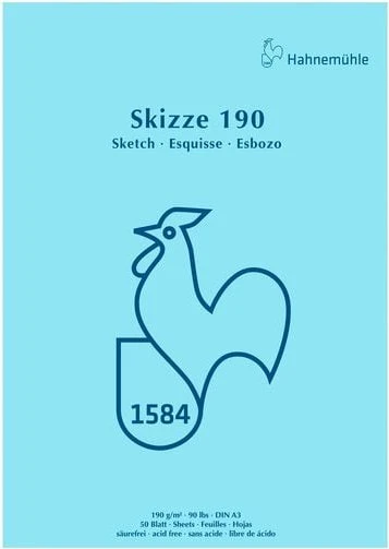 Hahnemühle Skizze 190 Skizzenblock, A3, 50 Blatt