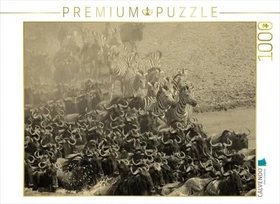 Calvendo Gnuwanderung in der Masai Mara im Vintage Look