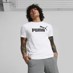 Puma Essentials Logo T-Shirt kurzarm puma white (Herren)