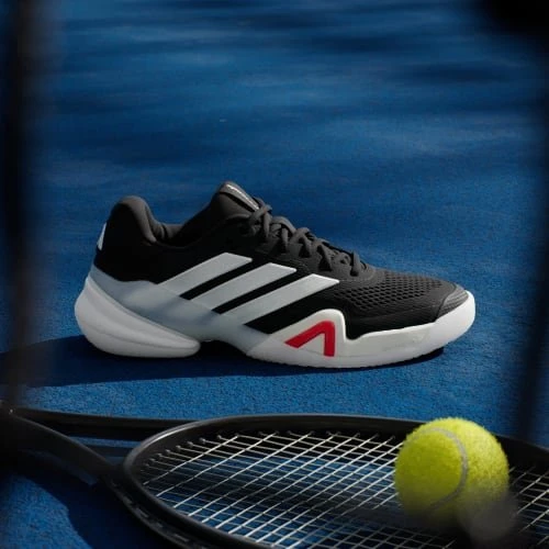 adidas Barricade 14 core black/zero metalic/lucid red (Herren)