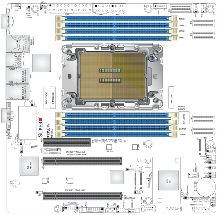Supermicro X13SEM-TF, bulk (Intel 4677)
