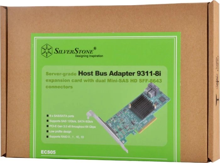 SilverStone ECS05, PCIe 3.0 x8
