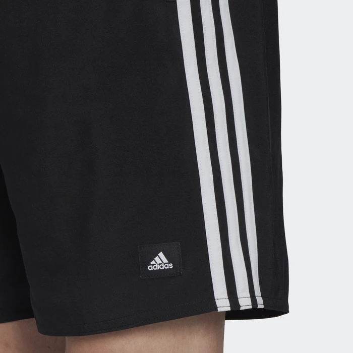 adidas 3-Streifen CLX Badeshorts schwarz/weiß (Herren)
