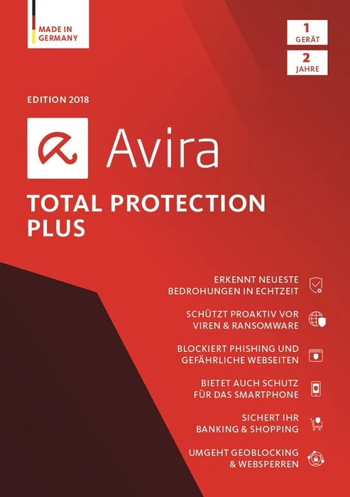 Avira Total Protection Plus 2018, 1 User, 2 Jahre, ESD (deutsch) (PC)