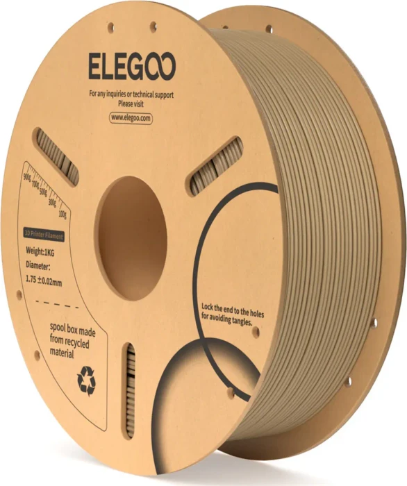 Elegoo PLA, Wood, Spule, 1.75mm, 1.00kg
