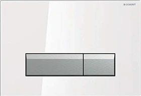 Geberit Sigma40 Betätigungsplatte Glas weiß