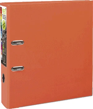 Exacompta Maxi Prem'Touch Ordner 2-Ring, 80mm, A4, orange, 10er-Pack