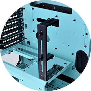 Thermaltake Core P6 TG Turquoise, Glasfenster