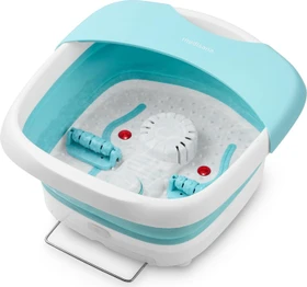 Medisana FS 886 Faltbares Fußsprudelbad Massagegerät weiß/blau