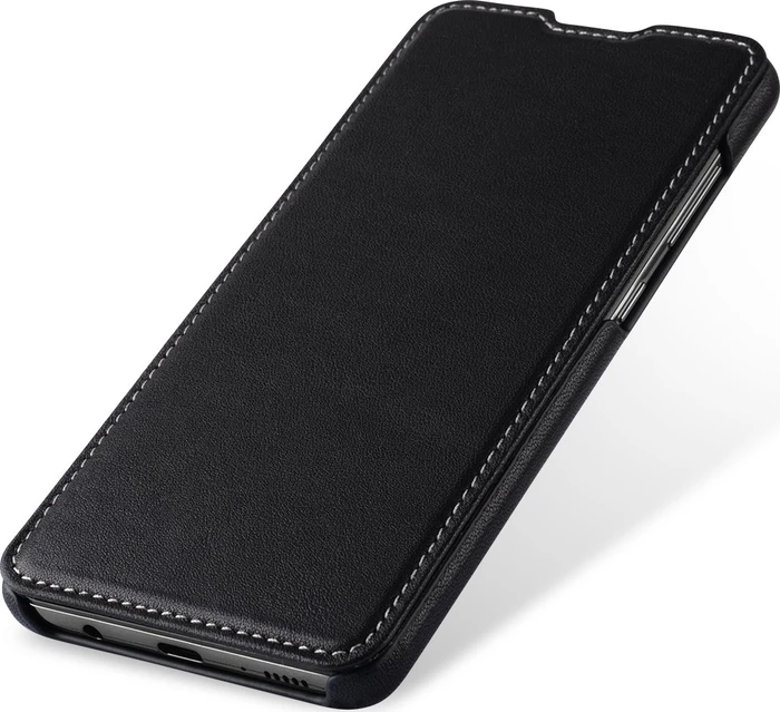 Stilgut Book Type Leather Case Nappa für Samsung Galaxy A51 schwarz