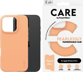 PanzerGlass Care Fashionable Case für Apple iPhone 16 Pro Peach Fuzz