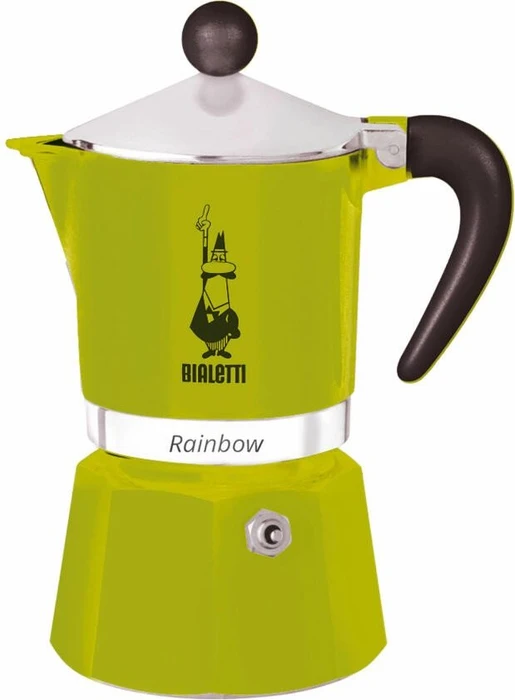 Bialetti Rainbow 6 Tassen Espressokanne grün