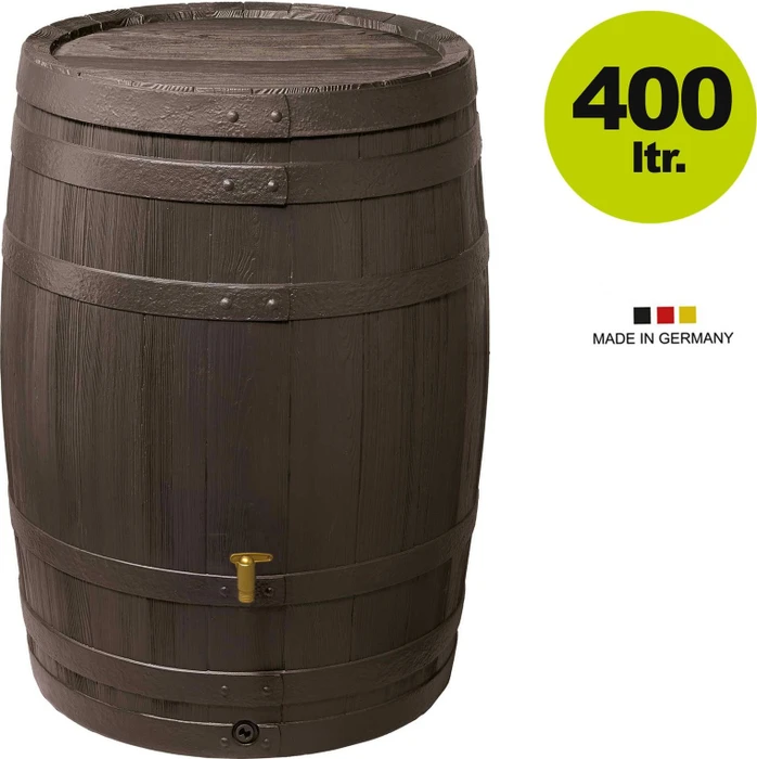 4rain Vino Regenfass-Regenwasserbehälter 400l braun