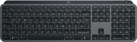 Logitech MX Keys S, Graphite, schwarz, LEDs weiß, Logi Bolt, USB/Bluetooth, DE