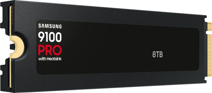 Samsung SSD 9100 PRO 8TB, M.2 2280 / M-Key / PCIe 5.0 x4, Kühlkörper