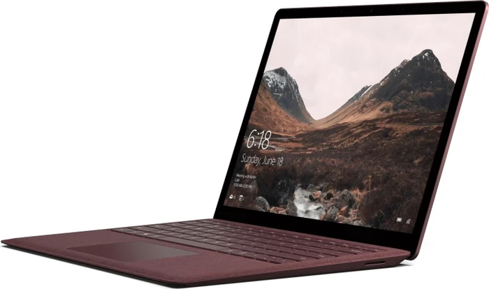 Microsoft Surface Laptop, Bordeaux Rot, Core i7-7660U, 16GB RAM, 512GB SSD, DE, Business