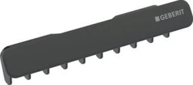 Geberit ONE Ablaufblende mit Kammeinsatz, Magnetbefestigung, schwarz matt/easy-to-clean-beschichtet