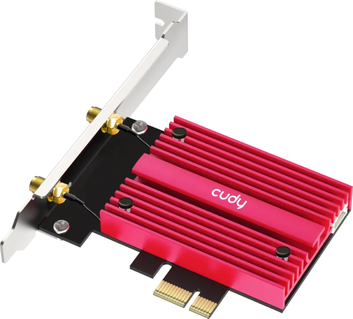 Cudy WLAN-Adapter, Wi-Fi 7, WE9300S, BE9300, 2.4GHz/5GHz/6GHz WLAN, Bluetooth 5.4, PCIe x1
