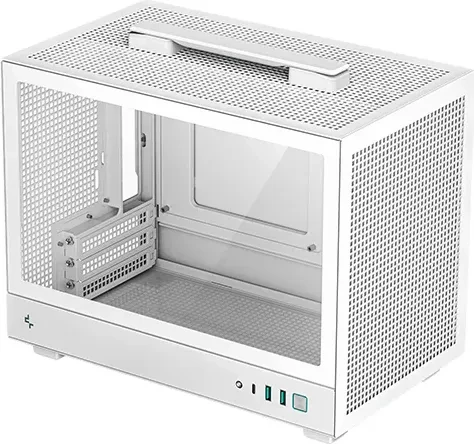 DeepCool CH160, weiß, Glasfenster, Mini-ITX