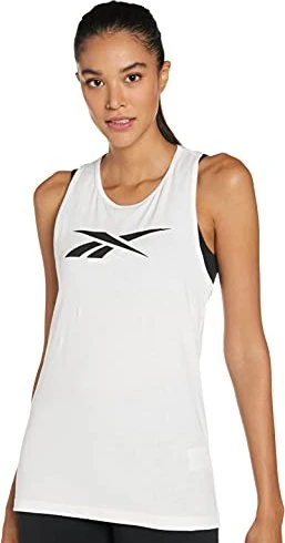 Reebok Training Essentials Graphic Funktionsshirt ärmellos weiß (Damen)