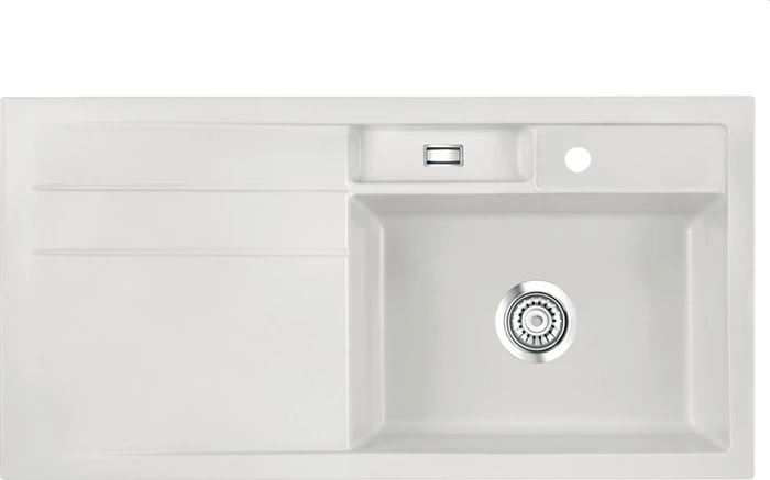 systemceram Bela 100 Einbau Becken rechts alu