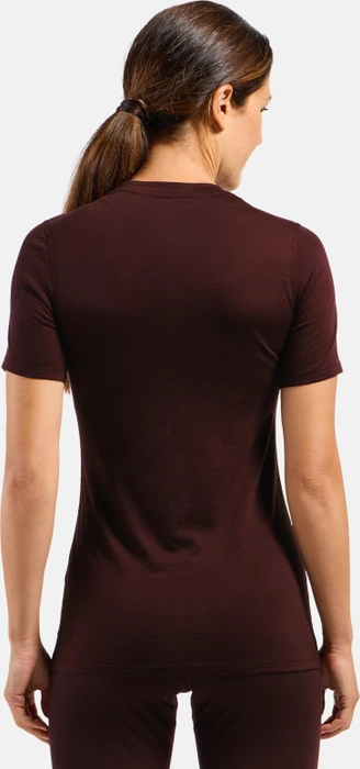 Odlo Natural Merino 160 Baselayer Funktionsshirt kurzarm fudge (Damen)