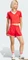 adidas Adicolor 3-Streifen Sprinter Laufhose kurz better scarlet (Damen) Vorschaubild