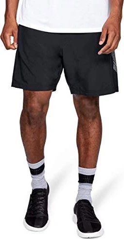 Under Armour Woven Grafik Laufhose kurz schwarz/weiß (Herren)
