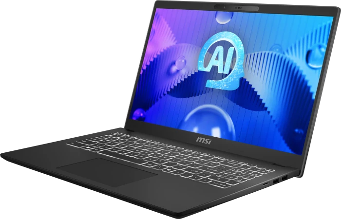 MSI Modern 15 H AI C1MOG-242, Classic Black, Core Ultra 7 155H, 16GB RAM, 512GB SSD, DE