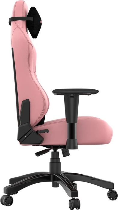 Anda Seat Phantom 3 L Gamingstuhl, Creamy Pink, Kunstleder rosa/Logo weiß