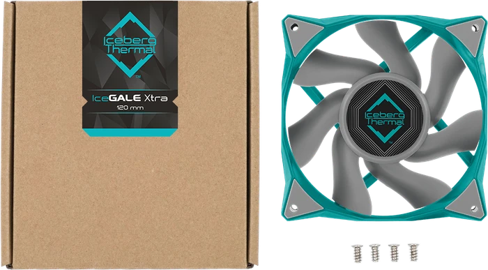 Iceberg Thermal IceGALE Xtra, Teal, 120mm, 3er-Pack