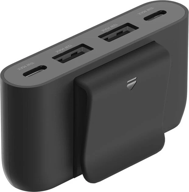Belkin BoostCharge 4-Port USB Splitter, schwarz, USB-C [Stecker]