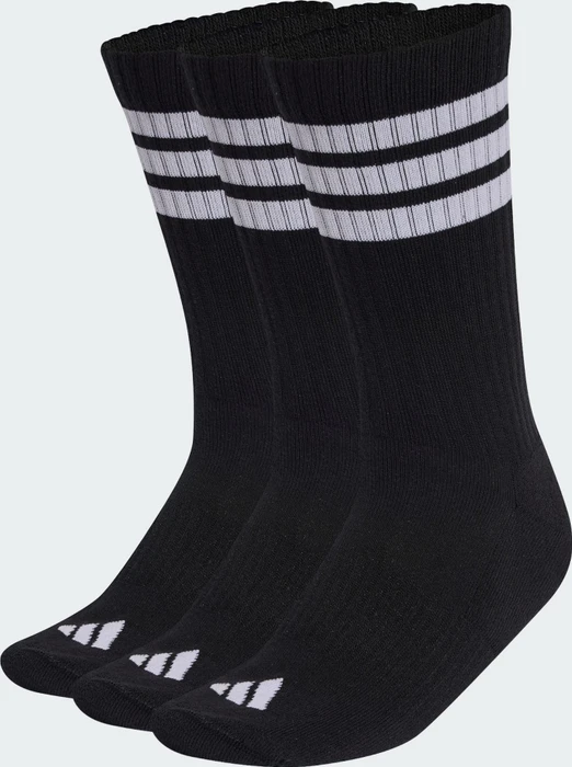 adidas 3-Streifen Cushioned Crew Socken schwarz/weiß, 3 Paare