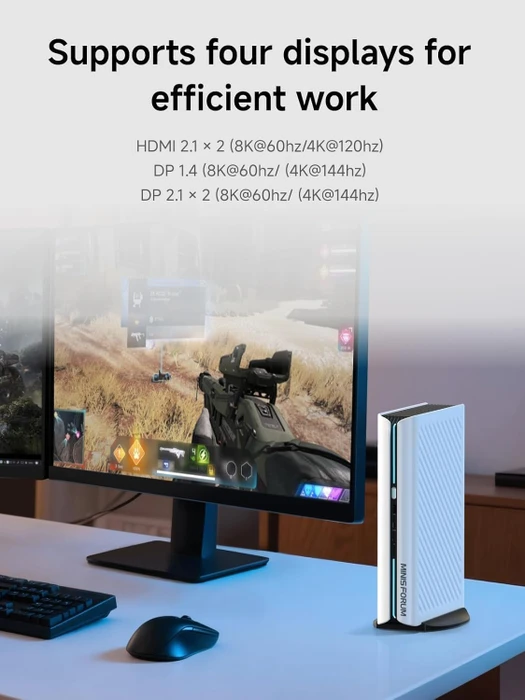 Minisforum AtomMan G1 Pro, Ryzen 9 8945HX, 32GB RAM, 1TB SSD, GeForce RTX 5060